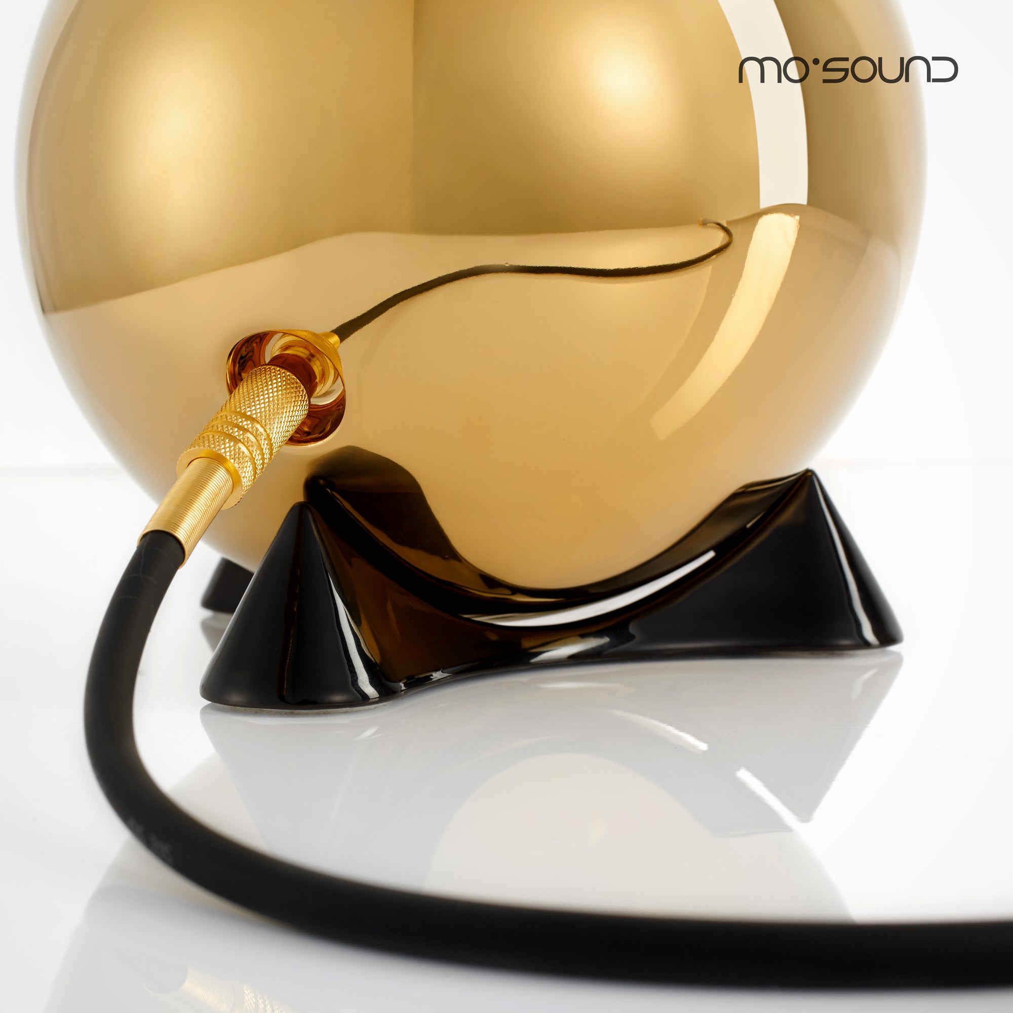 mo° sound - ball speaker superior - gold